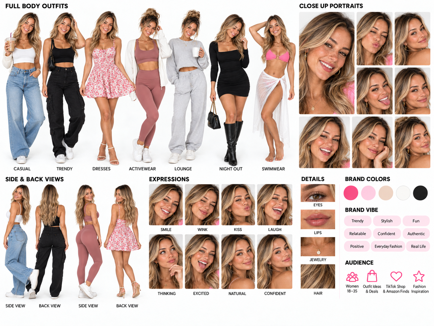 ilovedeals creator profile with outfits, portraits, and style details